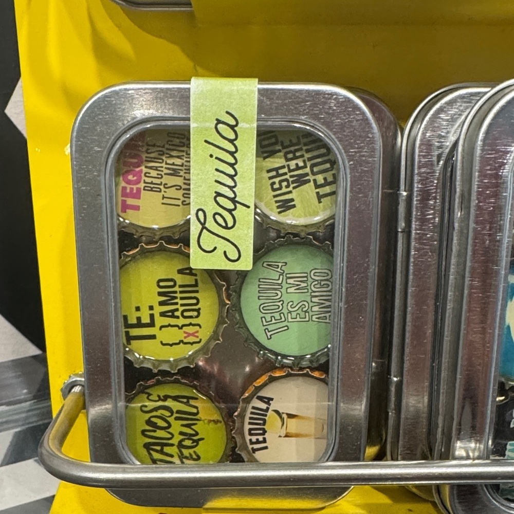 Colorful Bottle Cap Magnets Set - Picture 4 of 5